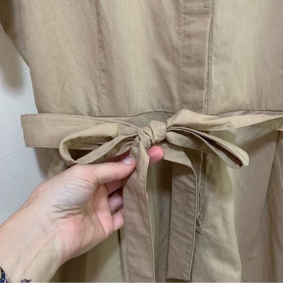 Uniqlo tan linen blend romper play suit size xl - Picture 4 of 8